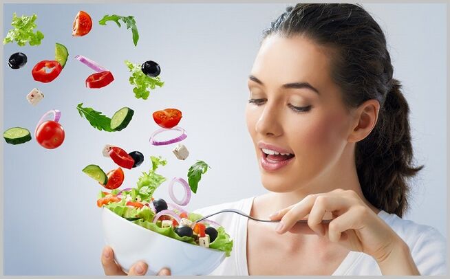 eat vegetable salad during treatment of varicose veins